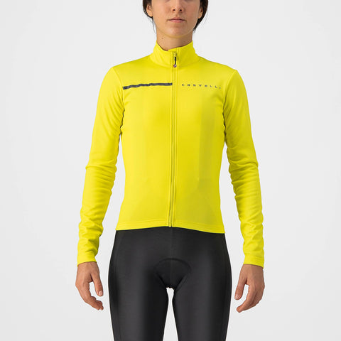 Castelli Sinergia 2 Women's Long Sleeve Jersey Brilliant Yellow/Dark Grey / XL