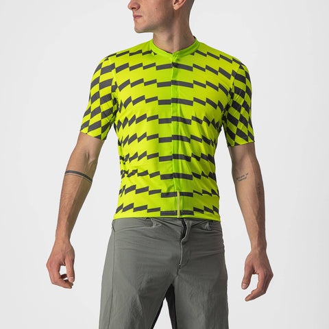 Castelli Unlimited Sterrato Jersey Electric Lime/Dark Grey / XS