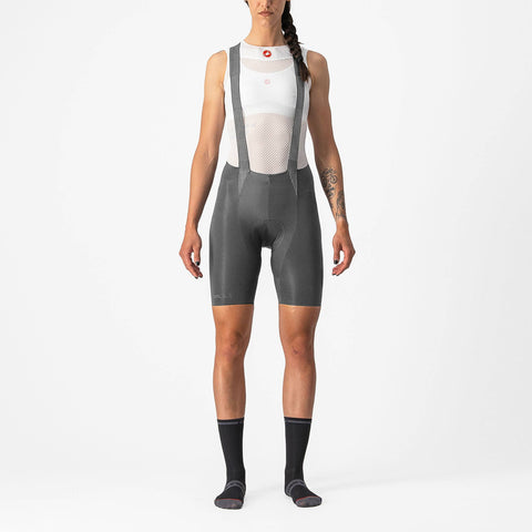 Castelli Free Aero RC Women's Bib Shorts Gunmetal Grey / L