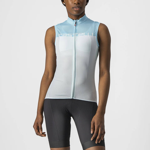 Castelli Velocissima Women's Sleeveless Jersey Light Acqua/Skylight / XL