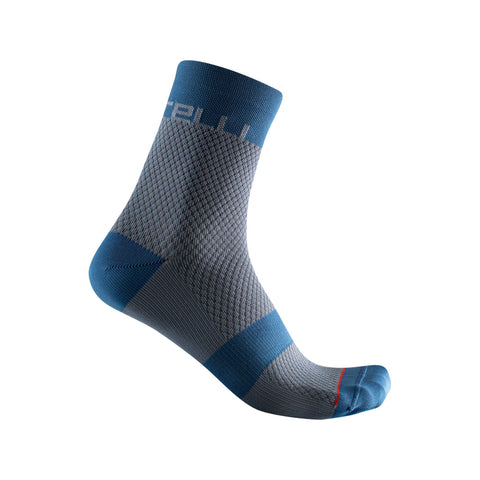 Castelli Velocissima 12 Women's Socks Light Steel Blue/Moonlite Ocean / S/M