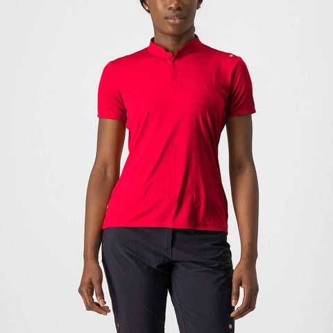 Castelli Tech 2 Women's Polo Shirt Hibiscus / M