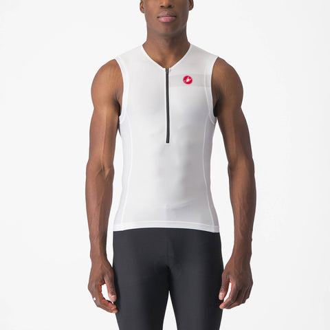 Castelli Free Tri 2 Sleeveless Top White/Black / XS