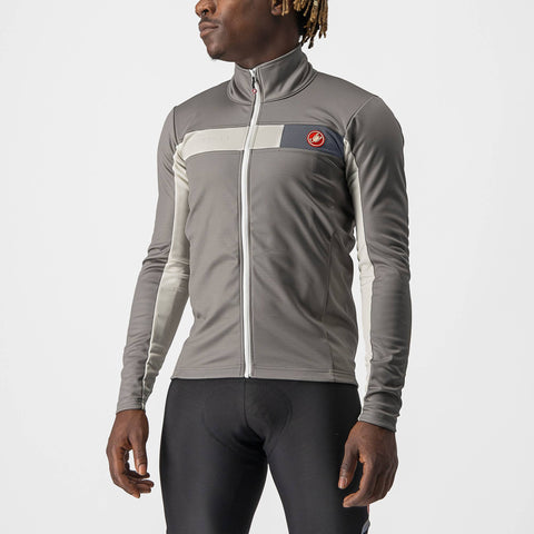 Castelli Mortirolo 6S Jacket Nickel Grey/Chalk/Black Reflex / XS