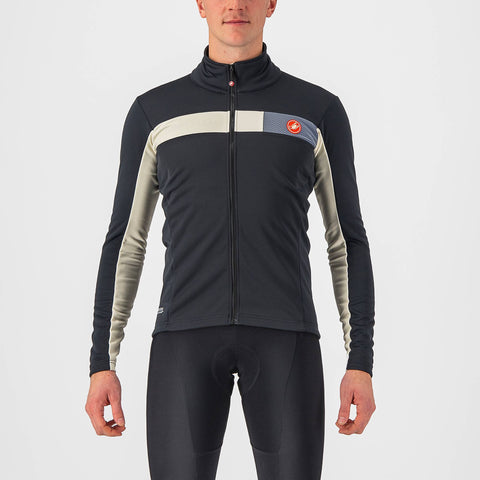 Castelli Mortirolo 6S Jacket Light Black/Chalk/Silver Reflex / 3XL