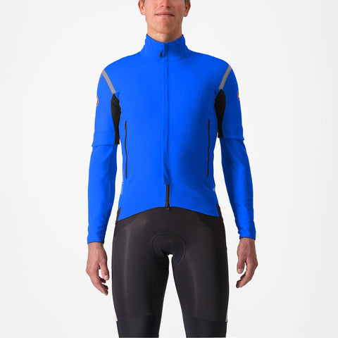 Castelli Perfetto RoS 2 Convertible Jacket Azzurro Italia/Silver Reflex / S