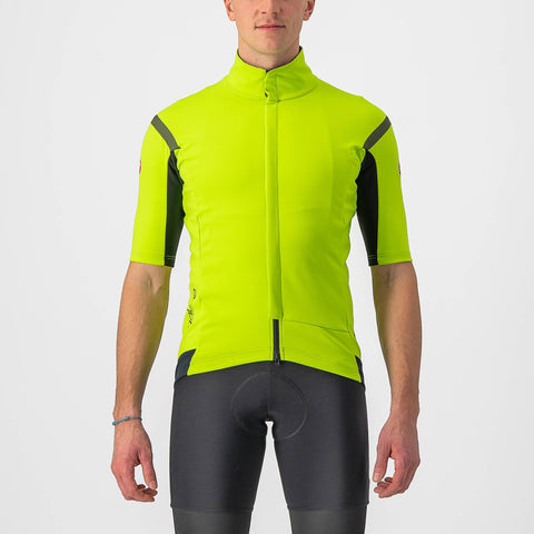 Castelli Gabba RoS 2 Short Sleeve Jersey Electric Lime/Dark Grey / S