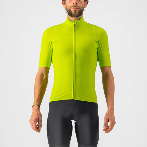 Castelli Pro Thermal Mid Jersey Electric Lime / 3XL