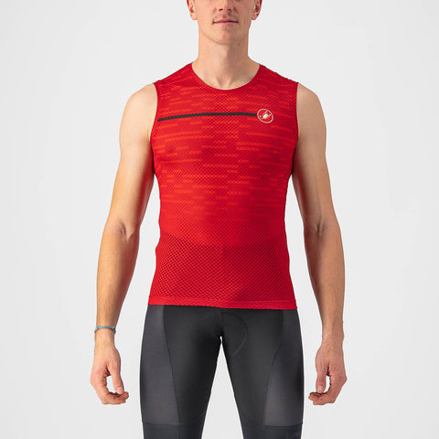 Castelli Insider Sleeveless Jersey Dark Red / XS