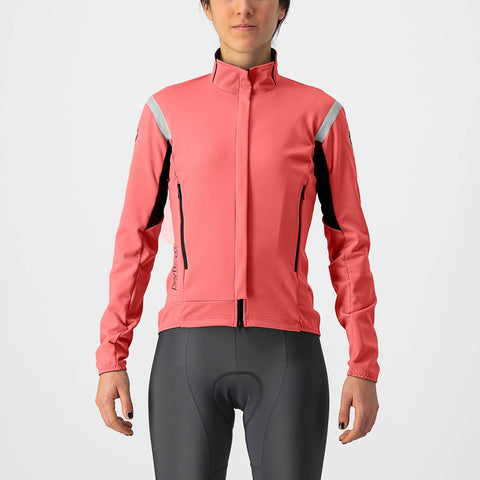 Castelli Perfetto RoS 2 Women's Jacket Mineral Red/Silver Reflex / M