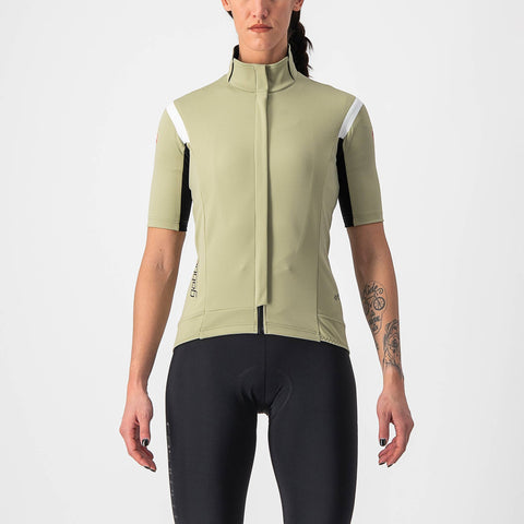 Castelli Gabba RoS 2 Women's Short Sleeve Jersey Green Tea/Chalk / XS