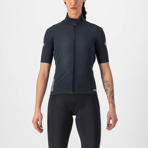 Castelli Perfetto RoS 2 Women's Wind Jersey Light Black / L
