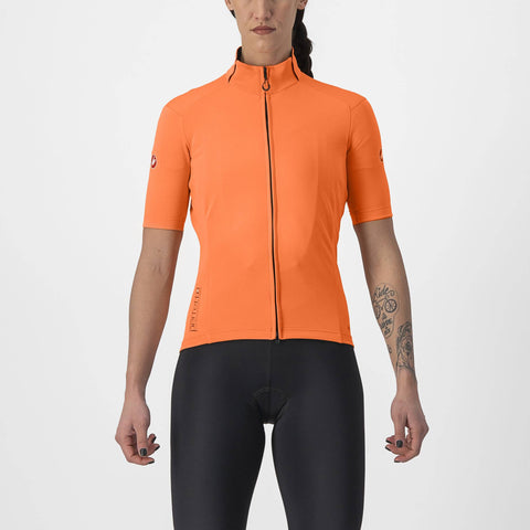 Castelli Perfetto RoS 2 Women's Wind Jersey Red Orange / XS