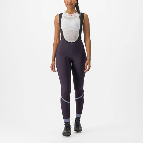 Castelli Velocissima DT Women's Bib Tights Dark Night Shade/Silver Reflex / L