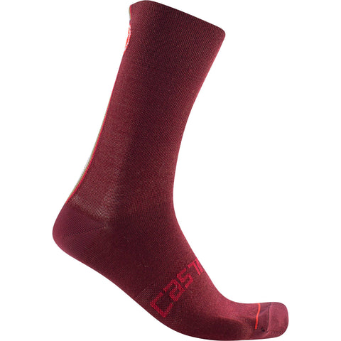 Castelli Racing Stripe 18 Socks Bordeaux / S/M