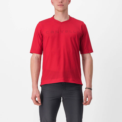Castelli Trail Tech 2 T-Shirt Dark Red / XS
