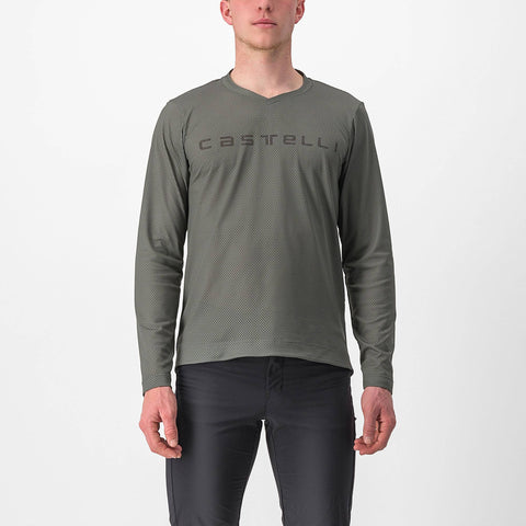 Castelli Trail Tech 2 Long Sleeve T-Shirt Forest Grey / XS