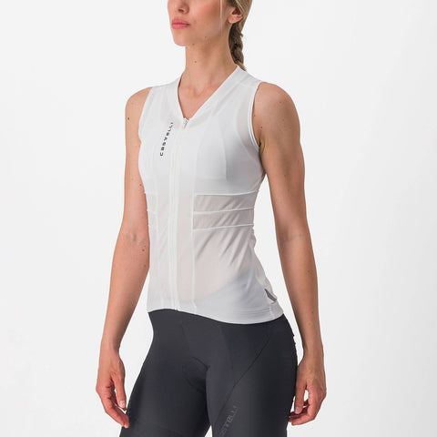 Castelli Anima 4 Sleeveless Women's Jersey Ivory/Light Black / XL