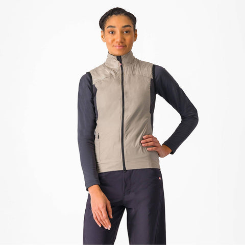 Castelli Unlimited Women's Puffy Vest Clay/Dark Grey / S