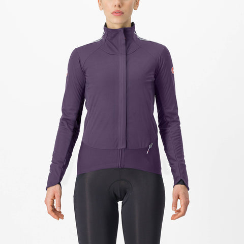 Castelli Alpha Doppio RoS Women's Jacket Night Shade/Orchid Petal/Silver Grey / S