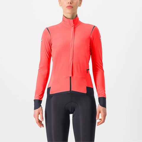 Castelli Alpha Flight RoS Women's Jacket Brilliant Pink/Black Reflex / S