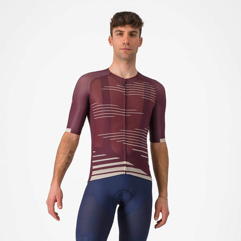 Castelli Climber's 4.0 Jersey Deep Bordeaux/Silver Moon / 3XL