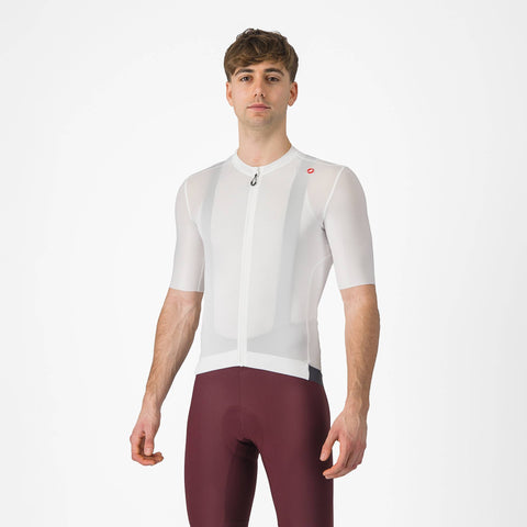 Castelli Espresso Jersey Ivory/Dark Grey / L