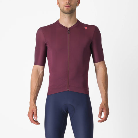 Castelli Espresso Jersey Deep Bordeaux/Silver Moon / M