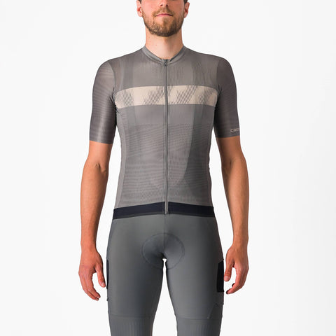 Castelli Unlimited Endurance Jersey Gunmetal Grey/Clay / XS