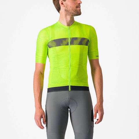 Castelli Unlimited Endurance Jersey Electric Lime/Dark Grey / XS