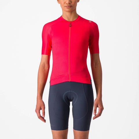 Castelli Espresso Women's Jersey Hibiscus/Dark Grey / S