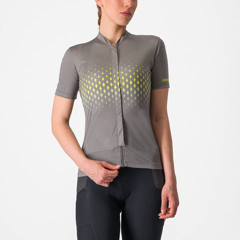 Castelli Unlimited Sentiero 3 Women's Jersey Gunmetal Grey/Sulphur / L