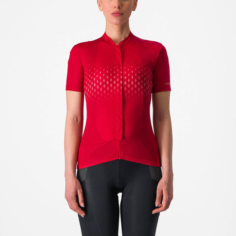 Castelli Unlimited Sentiero 3 Women's Jersey Rich Red/Mineral Red / S