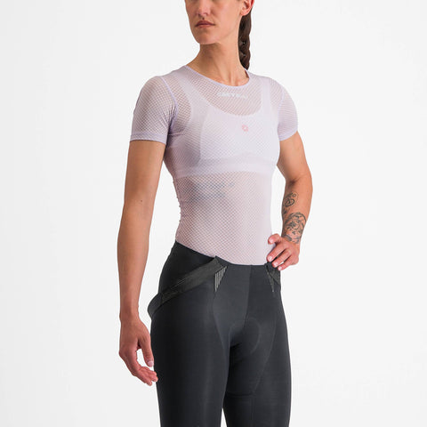 Castelli Pro Mesh Women's Short Sleeve Base Layer - Past Season Purple Mist / L