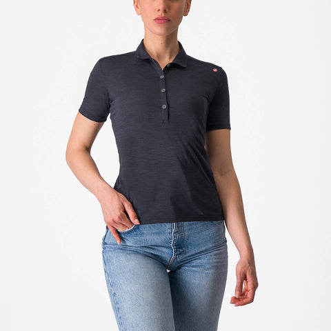 Castelli Merino Women's Polo Light Black / L