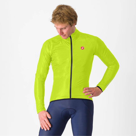 Castelli Squall Shell Jacket Electric Lime/Black / 2XL