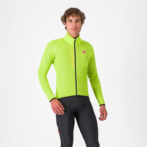 Castelli Squall Shell Jacket Electric Lime/Black / L