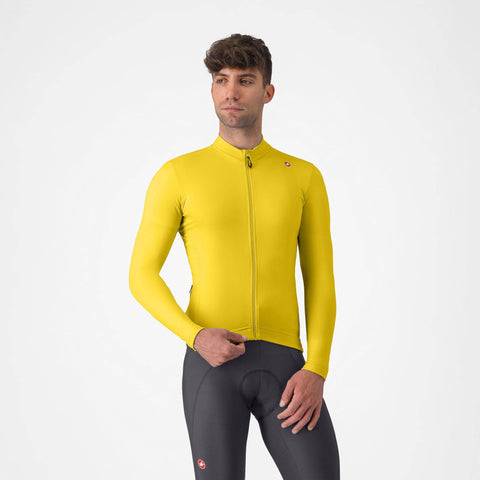 Castelli Espresso Thermal Jersey Mango Mojito/Dark Grey / L