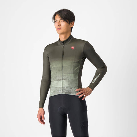 Castelli Unlimited Thermal Jersey Deep Green/Defender Green / S