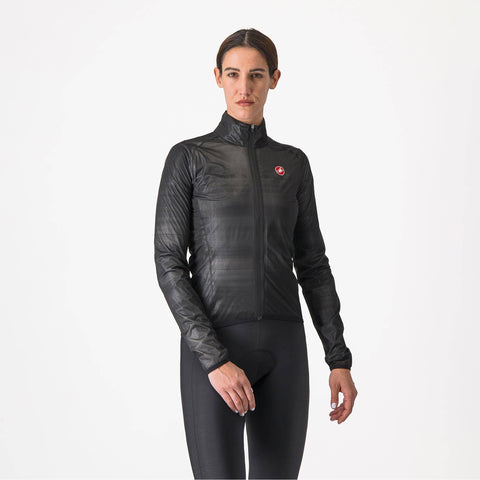 Castelli Squall Shell Women's Jacket Light Black/Silver Grey / XL