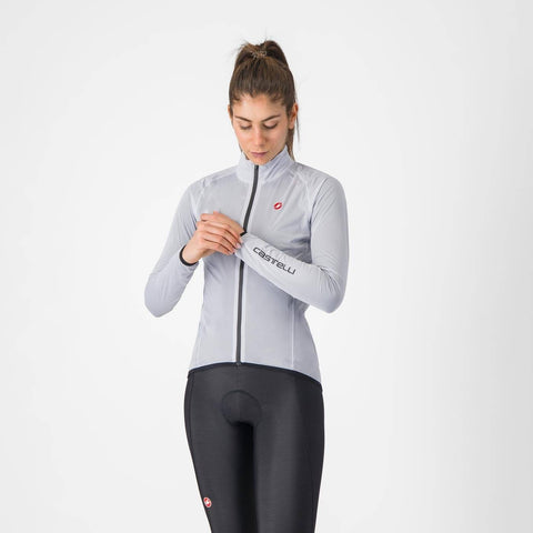 Castelli Squall Shell Women's Jacket Silver Grey/Black / L