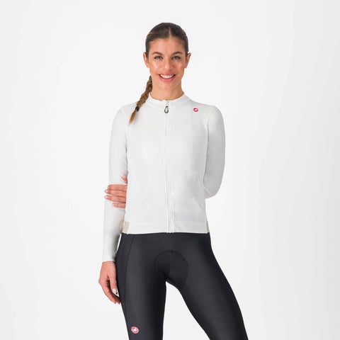 Castelli Espresso Thermal Women's Jersey Ivory/Silver Moon / L