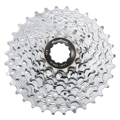 SunRace CSM90 Cassette 9-speed Gear Ratios: 11-28, 11-32 & 11-34TSpeeds: 9
