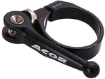 AQR212118Z Acor Black 31.8mm CNC Alloy Q/R Seat Post Clamp