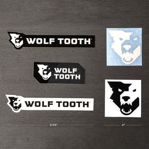 Wolf Tooth Decal - 5 Pack Black/White / 5 Pack