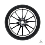 District Scooters 110mmx30mm Wide Twin Core DG110 Wheel - Black / Black