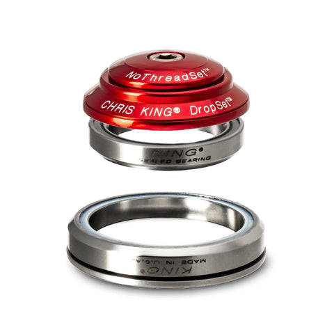 Chris King Dropset 4 42/42 Headset Red / 1-1/8 Inch - Ceramic