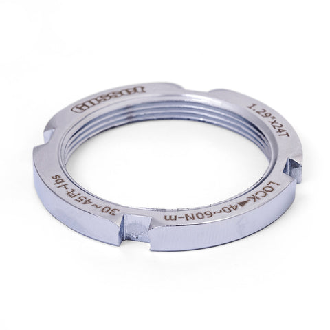 Fixed Lockringchrome plated steel.