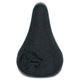 Federal Mid Stealth Logo Seat - Black Canvas Top With Faux Leather Panels And Black Embroidery