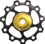 CNC 11 Tooth Jockey Wheel7075 lightweight alloyBlack machined jockey wheel